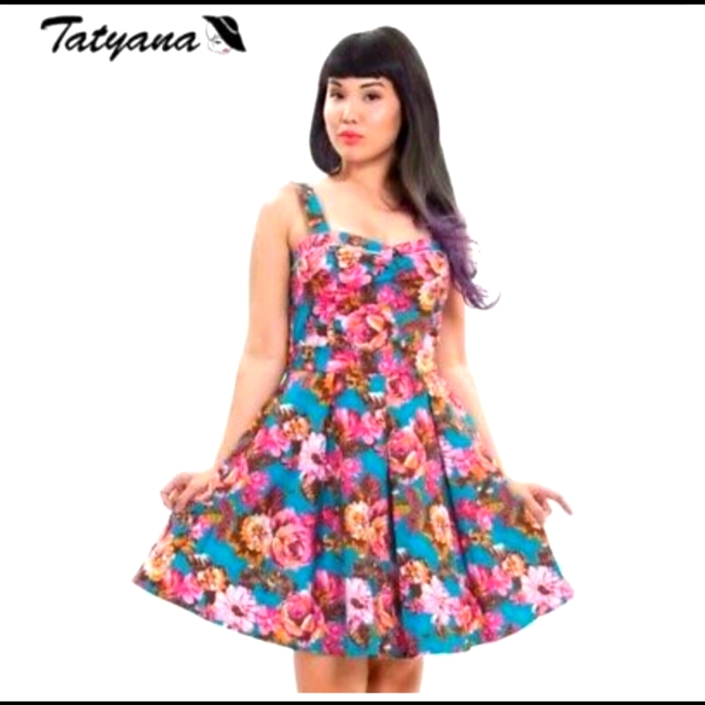 Beach Bash Pinup Floral Dress